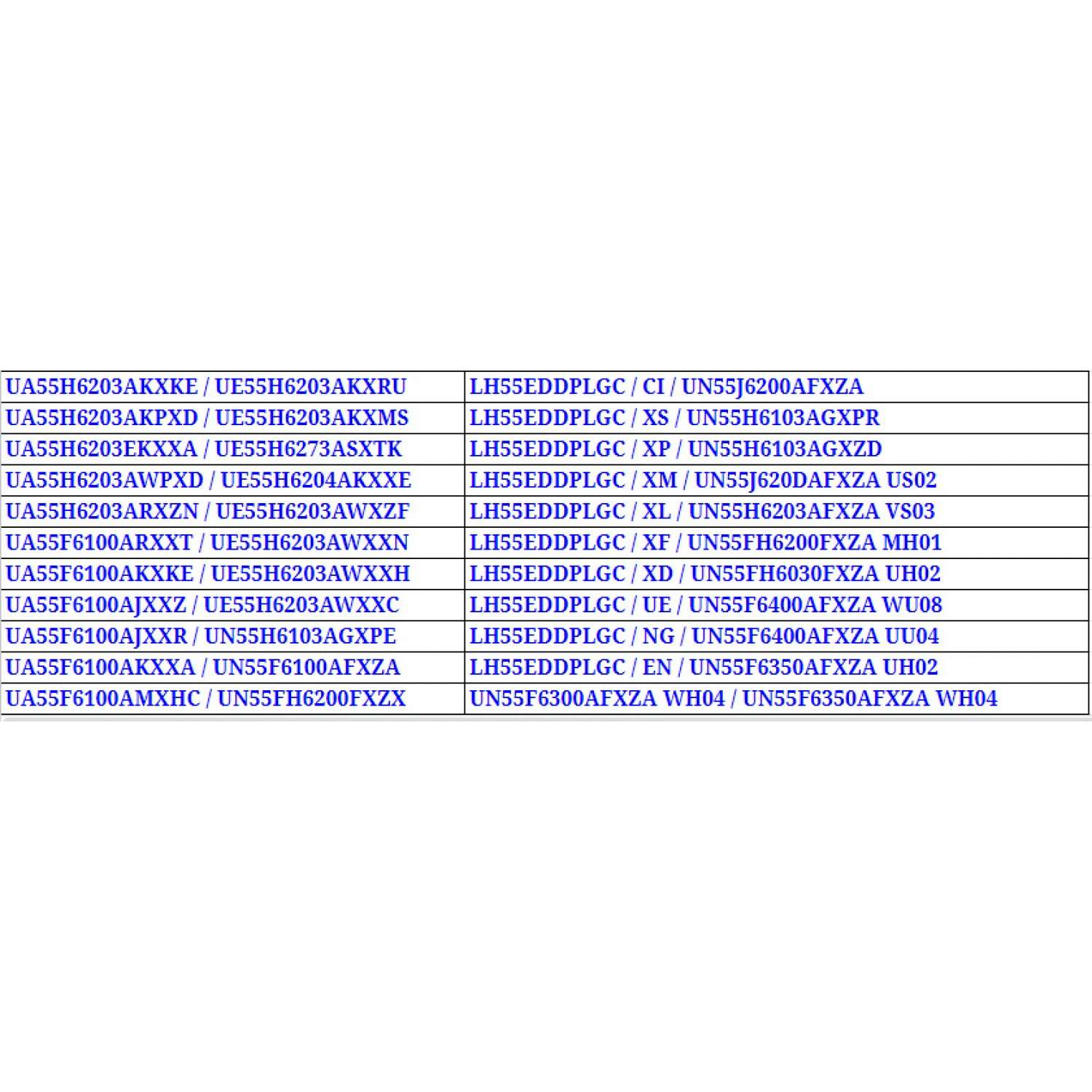 T-CON PARA TV SAMSUNG / NUMERO DE PARTE BN95-01131A / BN41-02069A / BN97-07505A / SUSTITUTAS BN96-28959A / BN95-02470A / BN96-30129A / PANEL'S CY-DF550 / CY-HF55 / MODELOS UA55F / UE55F / UA55H / UE55H / HG55A / UN55F / LH55E / MAS MODELOS EN DESCRIPCIÓN - Imagen 6